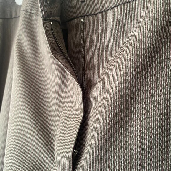 NWT EVAN-PICONE Woman Pant Suit 18 Blazer Striped Grey Brown Drk Rose 42" chest - Picture 5 of 13